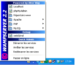 comment demarrer wampserver